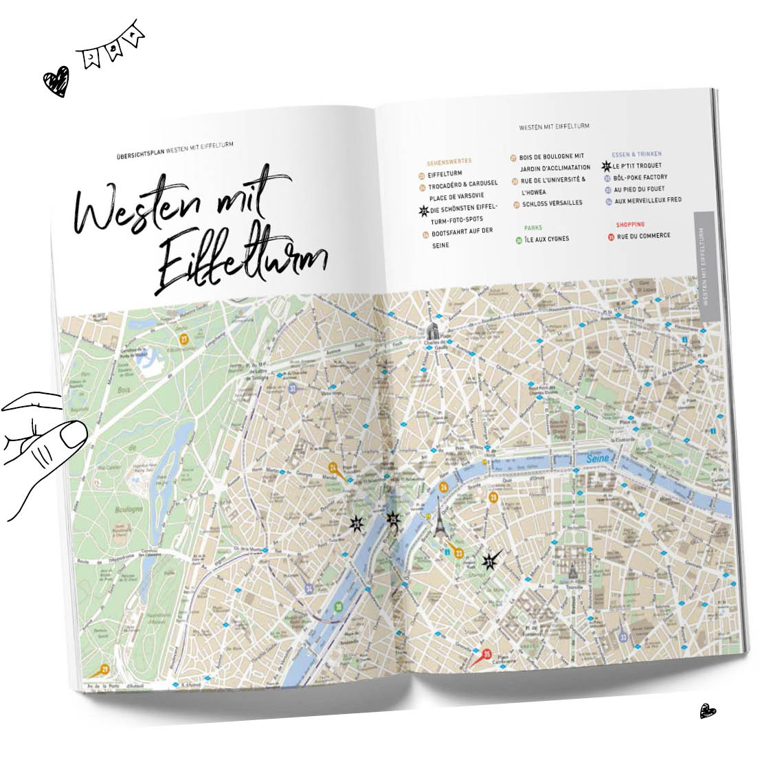 Kartenausschnitt Paris - Reiseführer